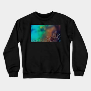 Colorful blurry background, ornament made of soft clear bubbles Crewneck Sweatshirt